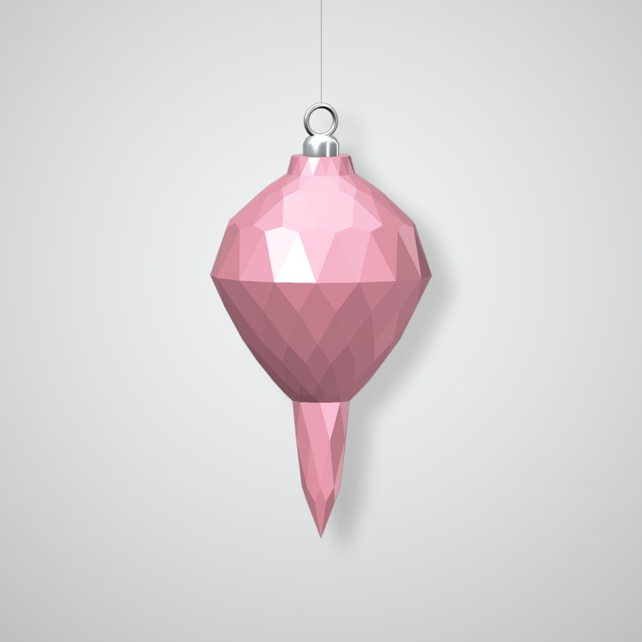 Lattice Finial Ornament, rose