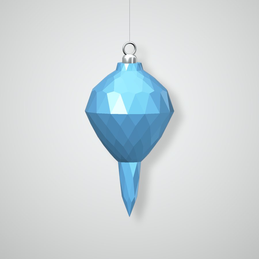 Lattice Finial Ornament, glazed