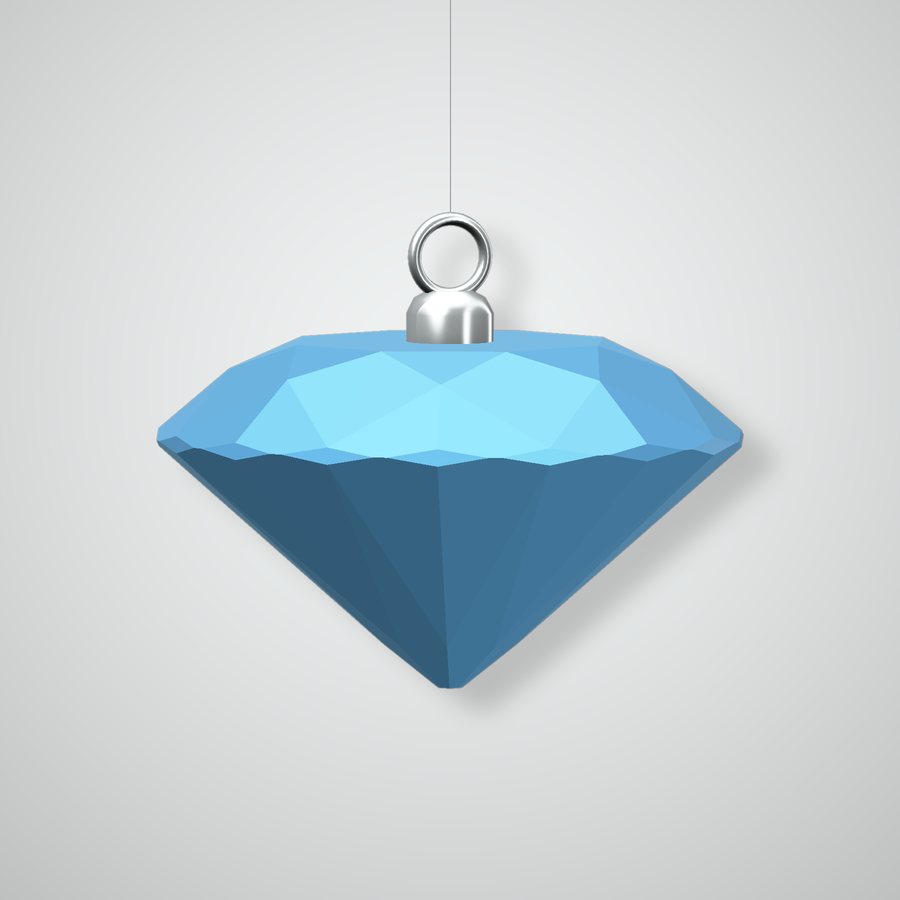 The Diamond Ornament, electra blue