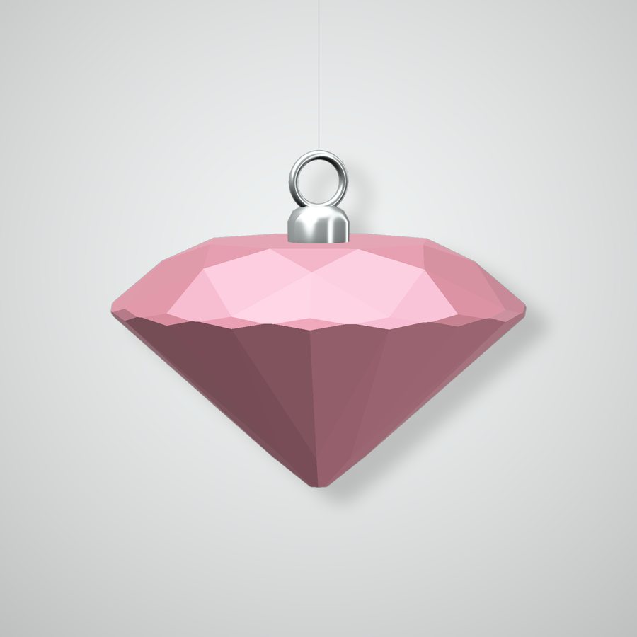 The Diamond Ornament, rose